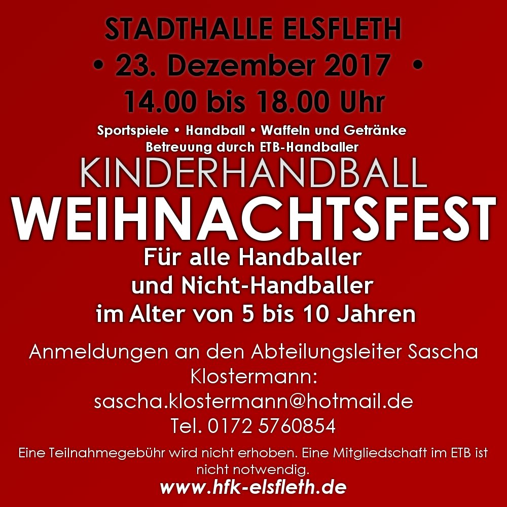 ETB-Kinderhandball-Weihnachtsfest