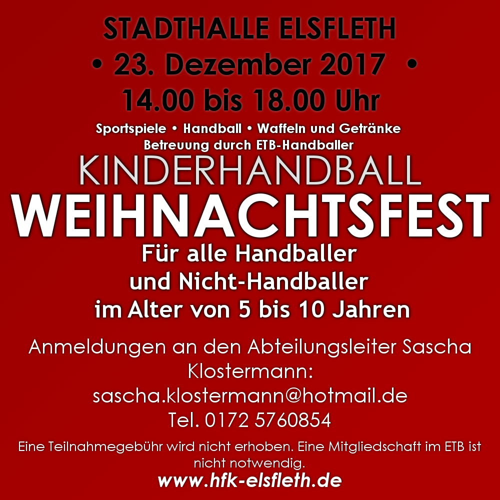 ETB-Kinderhandball-Weihnachtsfest