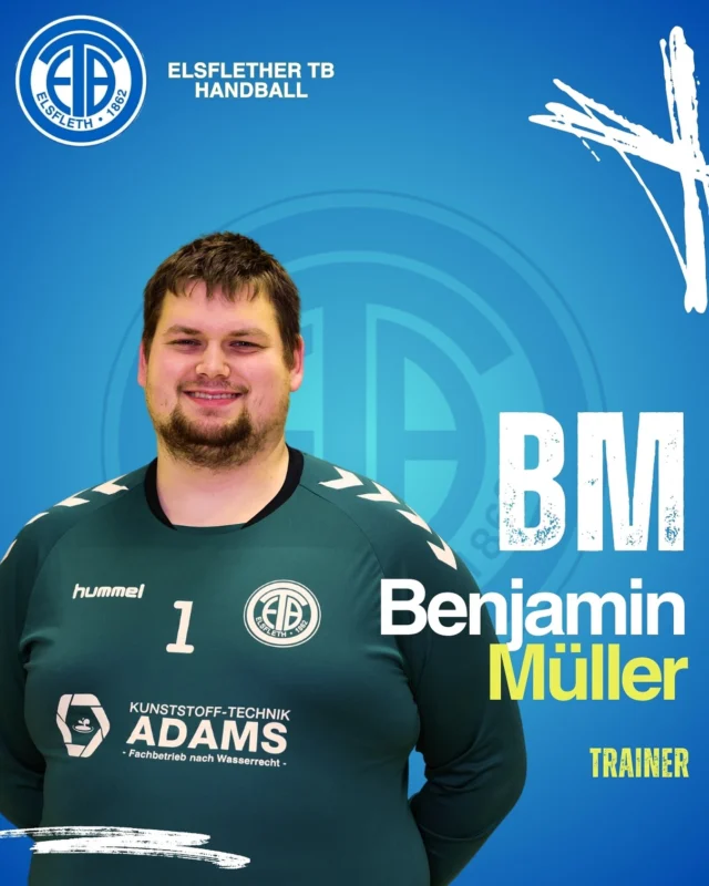 🔍 ABTEILUNGSVORSTELLUNG – Woche 4
💥 Wer steckt eigentlich hinter unserer Abteilung?

Wir nutzen die Sommerpause, um Euch jede Woche die Menschen vorzustellen, ohne die im Hintergrund gar nichts laufen würde! 🧠💪

🎯 Heute: Benjamin – einer unserer Trainer!

👤 Name: Benjamin Müller, 26
📌 Position: Trainer MJC
🛠️ Aufgaben: Training, Vorbereitung, Weiterentwicklung unserer Nachwuchsspieler
📅 Im Verein seit: 2008

💬 Was motiviert dich, dich ehrenamtlich zu engagieren? „Meine Motivation am Anfang war mein Sohn, dann hat es mir so viel Spaß gemacht das ich weitermache.“

🚀 Was sind deine Ziele für die kommende Saison? „Die Entwicklung der Kinder steht bei mir im Vordergrund. Persönlich wie euch mannschaftlich.“

❤️ Was bedeutet dir der Verein persönlich? „Viel Spaß, Freude und jede Menge tolle Erinnerungen!“

📸 Bleibt dran – nächste Woche geht’s weiter!
#nurderETB #ETBHandball #ElsfletherTB